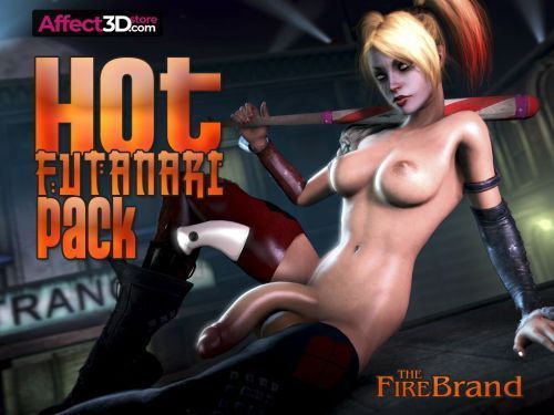 The Firebrand's Hot Futanari Pack 3d animation porn, fantasy futa babe posing with a baseball bat