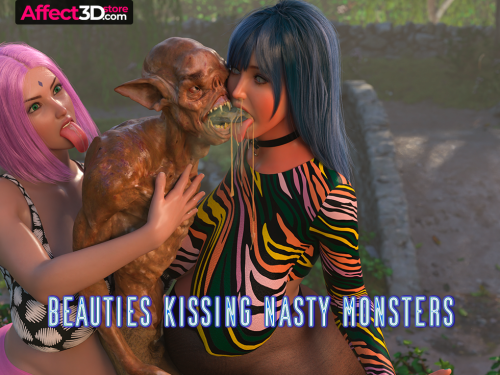 Beauties Kissing Nasty Monsters: A Collection of Seven Comics