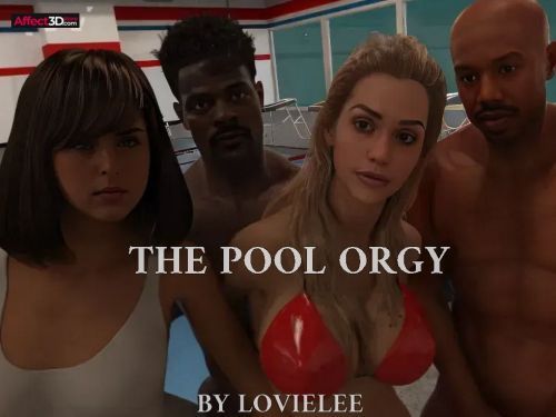 The Pool Orgy, 3d animation porn by lovielee