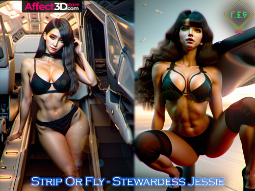 Strip or Fly - Stewardess Jessie
